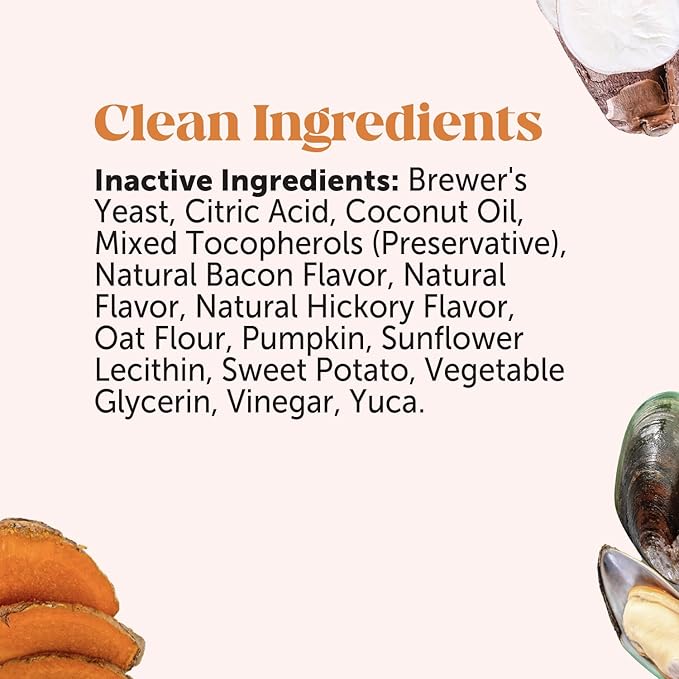 Hip &amp; Joint Health Max Strength - Natural Joint Supplement for Dogs Chews - Glucosamine, Omega-3s, Chondroitin, Green Lipped Mussel - Help Improve Mobility, May Reduce Discomfort (90 ct)
