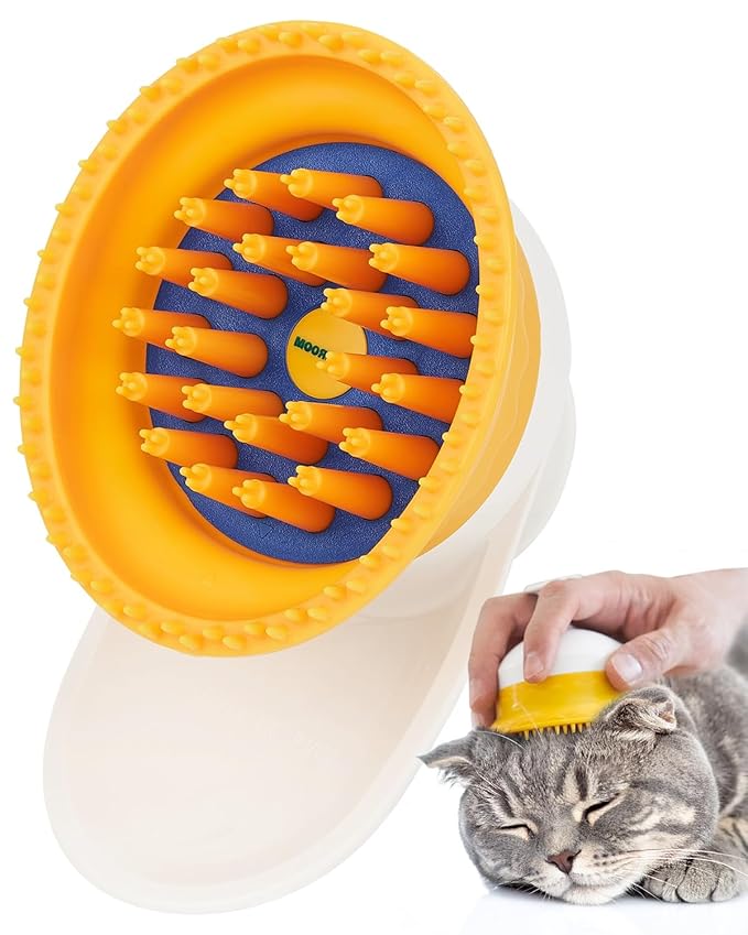 [PETHROOM] Cat Brush for Shedding Cats,Dogs, Kitten | Gentle Deshedding &amp; Grooming Tool for Short or Long Hair | Safe Massage Brush for Sensitive Skin | Sturdy, Durable, and Portable