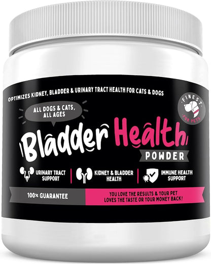 Bladder Health Dog &amp; Cat UTI Remedy - Cranberry Supplement for Pet, Bladder, Kidney Support &amp; Urinary Tract Health Powder with Cranberry &amp; D-Mannose (120g - 120 Scoops)