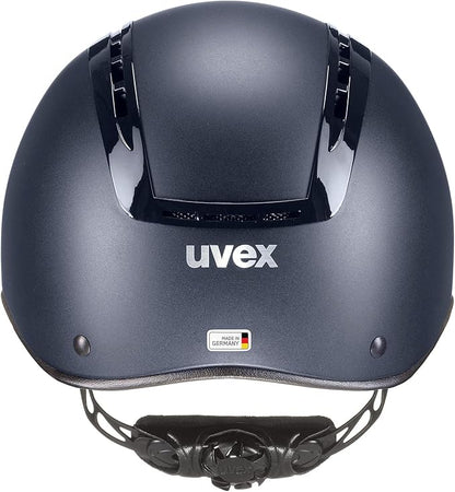 uvex suxxeed Active Horse Riding Helmet for Women &amp; Men, Navy, S-M - Adjustable &amp; Excellent Ventilated Helmet