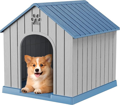 Vixzen Dog Houses Resin Outdoor Dog Kennel Small Indoor Dog House for Home &amp; Garden Use