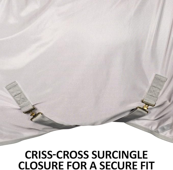Dura-Tech RipGuard Adjusta-Fit Horse Fly Sheets | Self-Repairing Durability | Enhanced UV &amp; Insect Protection | Ideal for All Horse Breeds