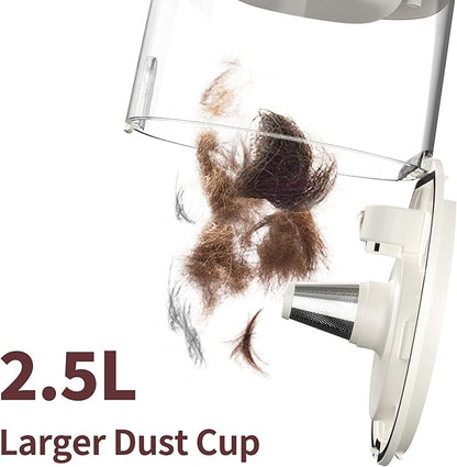 Dog Grooming Vacuum Kit, 2.5L Large Capacity, Dogs &amp; Cats Vacuum for Shedding, 4 Pet Grooming Tools, Low Noise, Dog Nail Clipper as A Gift