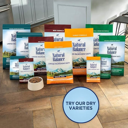 Natural Balance Limited Ingredient Adult Dry Dog Food with Healthy Grains, Reserve Duck &amp; Brown Rice Recipe, 12 Pound (Pack of 1)