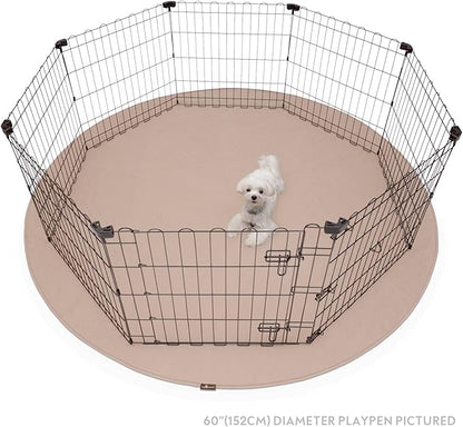 Paw Inspired Round Washable Pee Pad for Dogs | Reusable Puppy Pad for Potty Training, Whelping, Waterproof Mat | Leakproof, Non-Slip Liner (72" Extra Large Size, 1 Pack)