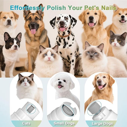 4 in 1 Dog Clippers Grooming Kit with LED Screen, Cordless Quiet Paw Trimmer &amp; Nail Grinder, Rechargeable Waterproof Feet Ear Body Hair Shaver for Cats Dogs Pet Supplies
