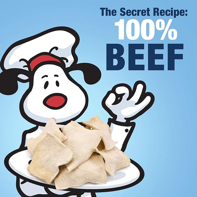 ValueBull USA Rawhide Chips, Natural Beef Flavor, 4 Pound - Natural &amp; Safe, USA Beef Hide, Long Lasting, Chemical Free, No Artificial Flavors