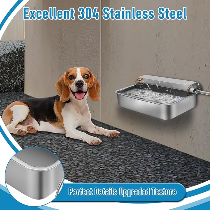 6L Automatic Dog Water Dispenser Bowl for Large Dog