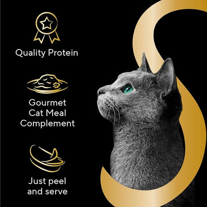 Sheba Selections Filets in Broth Adult Wet Cat Meal Complement Chicken Recipe, 1.3 oz. Cups, 12 Count
