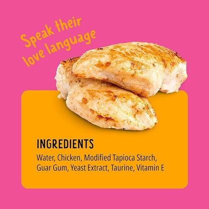 BONKERS Mixx, Wet Lickable Tube Tender Chicken Flavor Cat Treats, Real Meat Treats, Treats for Training or Food Topper, for All Breeds and Ages, Value Pack (15 Pack, 60 Tubes)