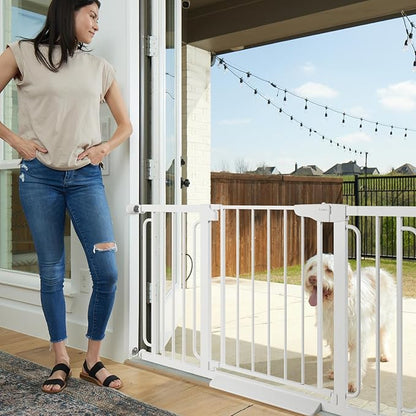 Cumbor 29.7-57" Extra Wide Baby Gate for Stairs, Mom&