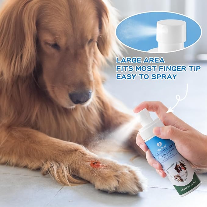 Pet Wound Care,Gentle Formula Wound Spray for Pets, Helps with Rashes,Itching,Skin Irritations, Hot Spots,Bites, Non-irritating for Relief &amp; Treatment,Safe for Dogs&amp;Cats,4.06OZ