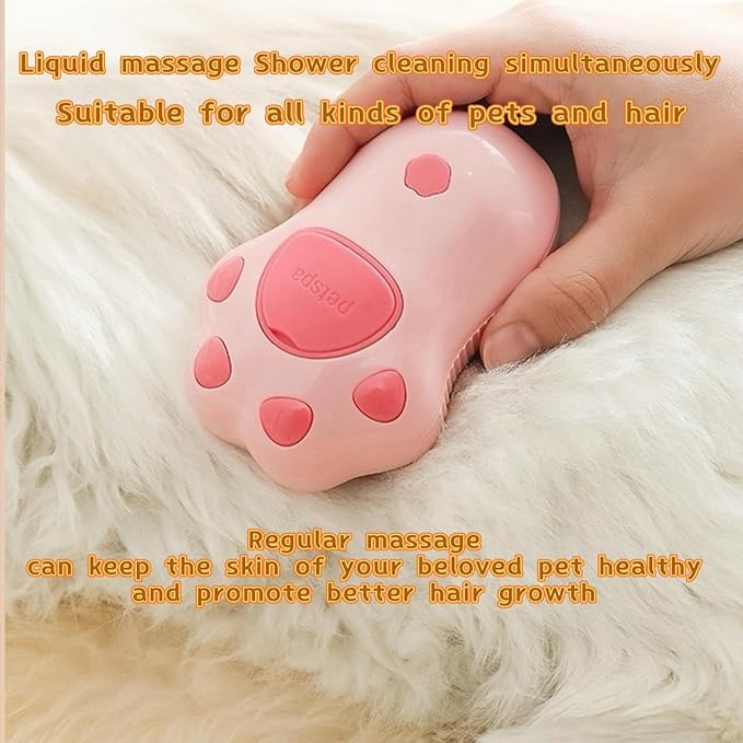 Cat Steam Brush,3 In1 Spray Cat&amp;Dog for Hair Shedding and Cleaning,Silicone Spa Massage Pet Steamer Brushes with Misting Bathing&amp;Dry Cleaning,Pet Grooming Steam Comb