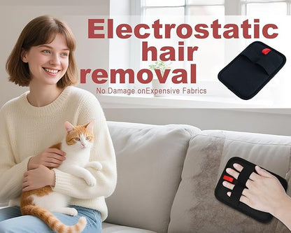 Pet Hair Removal Glove for Dogs &amp; Cats, Newly Upgraded Reusable Electrostatic Pet Hair Gloves, Pet Hair Remover Tool for Clothing, Couch, Carpet, Car Seat (2Pcs)