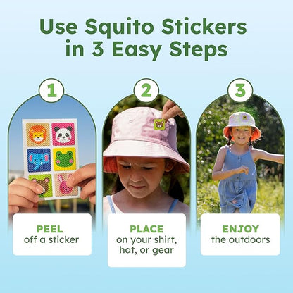 BugMD Squito Stickers Mosquito Repellent Patch Stickers for Kids (234 Patches), Safe &amp; Effective Insect Repellent Patches for Toddlers, Kids, Camping, Beach &amp; Outdoor Essentials