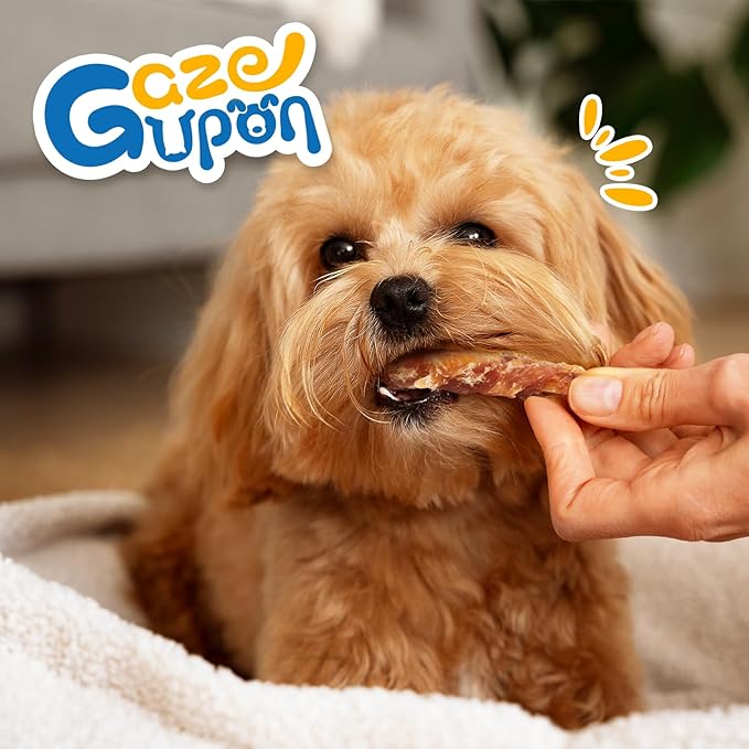 gazeupon Dog Treats，Chicken&amp;Duck Wrapped Sweet Potato，Healthy Training Snacks for Dogs, Rawhide Free,14.1 oz
