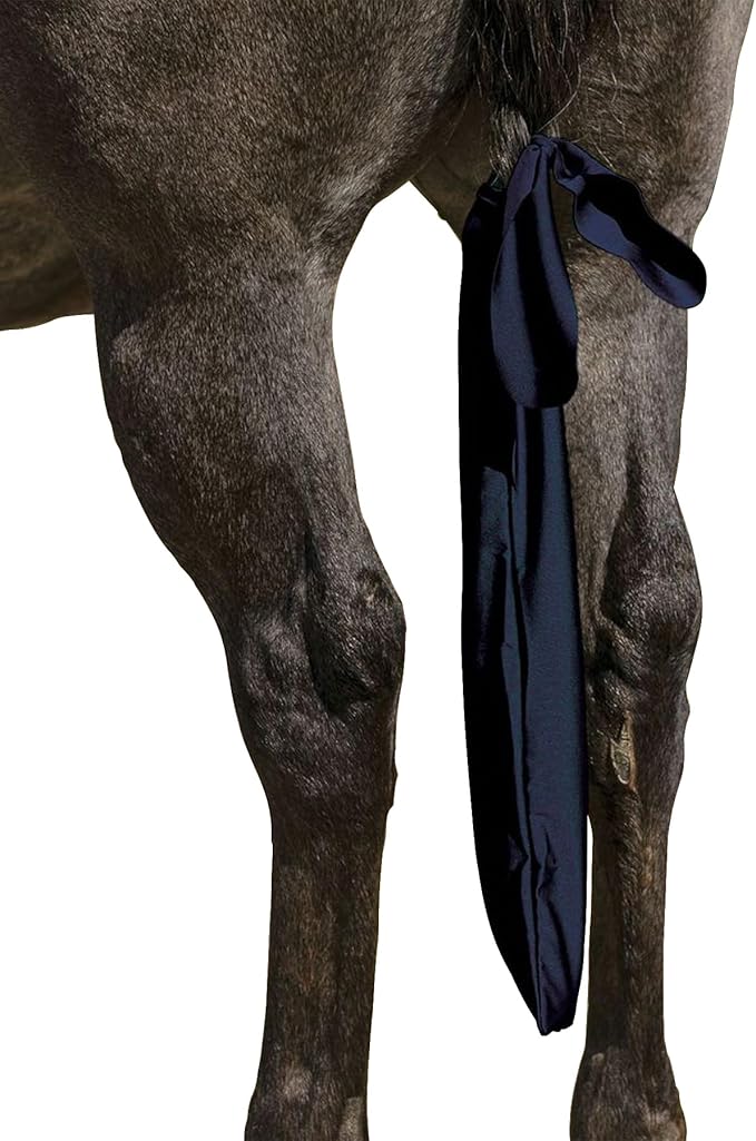 UltraFlex Lycra Tail Bag for Horses | Package of 3 | 24" Long | UV Protection | Smooth Stretch Fit | Keeps Tails Clean &amp; Braided