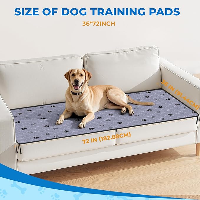 Fostanfly Washable Dog Pee Pads, 2 Pack 36&