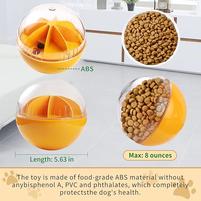 Treat Dispensing Dog Toys - Puzzle &amp; Slow Feeder Ball for Large, Medium &amp; Small Dogs, Mentally Stimulating Enrichment Toys