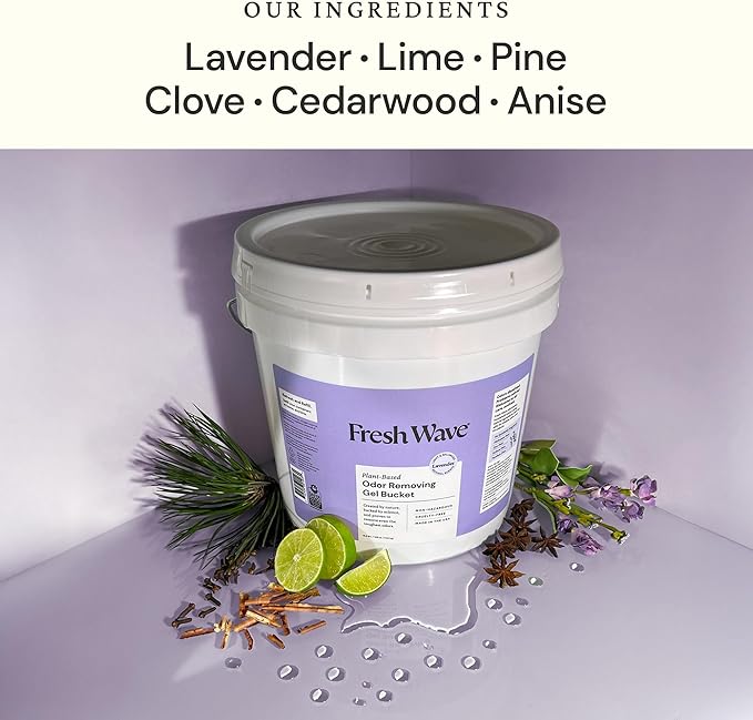Fresh Wave Odor Removing Gel Bucket, 15.5 lb. (248 oz.) | Lavender Scent Refill | Odor Absorbers for Home | Safer Odor Relief | Natural Plant-Based Odor Eliminator | For Cooking, Trash &amp; Pets