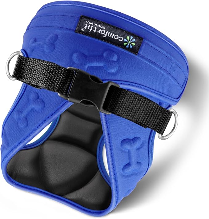 Comfort Fit Dog Harness No Pull with Adjustable Buckles Soft Padded Reflective Choke Step-in Pet Vest with Easy Control Handle for Small Medium Large Dogs &amp; Puppies for Walking Running Training