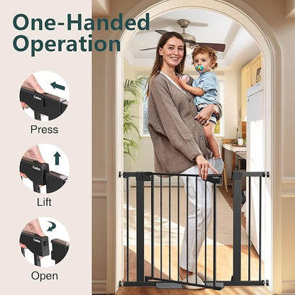 Cumbor 29.7-40.6" Baby Gate for Stairs, Baby Essential Safety Gate, Mom&