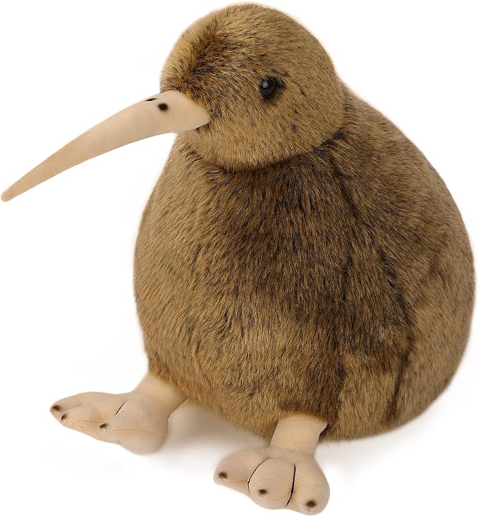 Kiwi Bird Plush Toy, Stuffed Animal Furry Kiwi Plushie Doll, Soft Fluffy Like Real Bird Hugging Toy - Present for Every Age &amp; Occasion