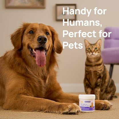 HICC PET Teeth Cleaning Wipes for Dogs &amp; Cats, Vet-Recommended Remove Bad Breath &amp; Plaque &amp; Tartar Buildup Dog Finger Toothbrush Wipes, No-Rinse Dog Tooth Brushing Kit Gentle Cleansing &amp; Gum Care