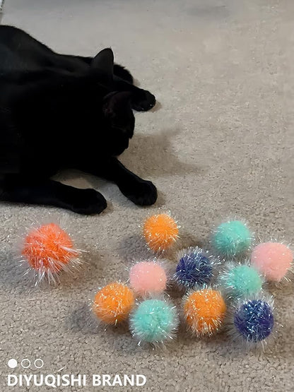 50-Pack Soft Cat Toy Balls – Fun Playtime &amp; Exercise for All Cats (1.5 inch, Cat Toys Mega Set)