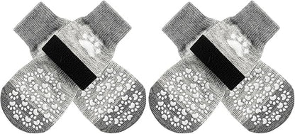 EXPAWLORER Anti Slip Dog Socks to Prevent Licking Paws, Dog Shoes for Hot Pavement, Dog Booties for Small Medium Large Senior Dogs, Traction Control Dog Boots &amp; Paw Protectors for Hardwood Floors