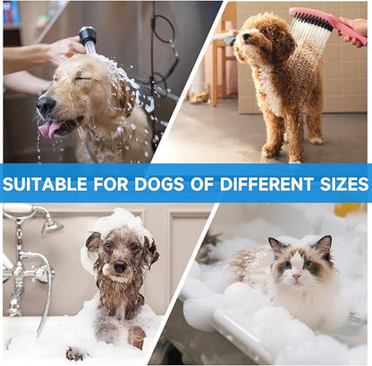Dog Washing Station 50" Dog Grooming Tub with Right Stair&amp; Faucet, Stainless Steel Dog Bathing Station for Home,Dog Bathtub for Large,Medium,Small Pets