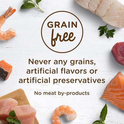 Nutrish Rachael Ray Grain Free Wet Cat Food Ocean Fish &amp; Chicken Catch-iatore, 2.8 oz. Cup, 24 Count