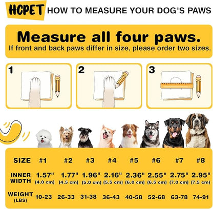 Hcpet Dog Shoes, Dog Boots for Large Dogs, Breathable Dog Booties Paw Protector for Summer Hot Pavement, Winter Snowy Day, Outdoor Walking, Indoor Hardfloors Anti Slip Sole Pink Size 6