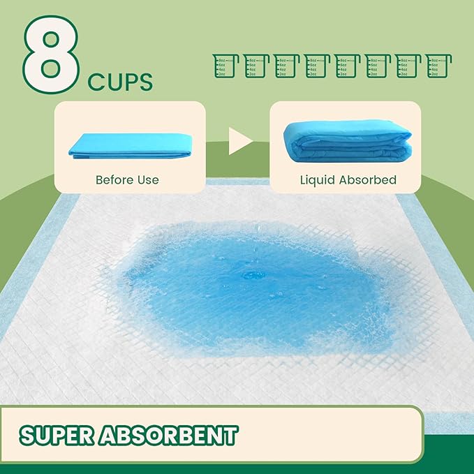 IMMCUTE Puppy Pads 30x28 Inches, 30 Count- Extra Large Super Absorbent Puppy Training Pads with Double Leak-Proof Layer | Thick Disposable Potty Pads for Dogs, Puppies &amp; Pets | Odor Control, Quick Dry