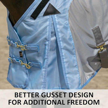 Schneiders Adjusta-Fit Mosquito Mesh Hybrid II Horse Fly Sheets | Ultimate Insect &amp; UV Protection for Equine Comfort