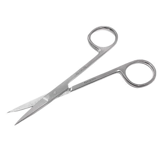 Cynamed Iris Micro Dissecting Precision Lab Scissors, Fine Point Straight - Perfect for Doctors, Nurses, EMS, Students, Education &amp; Training and More (Pack of 5)