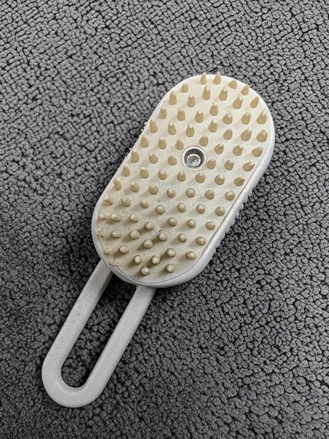 Cat Steam Brush for Shedding with Foldable Handle 4 in 1 Rechargeable Steam Brush for Cats and Dogs,Haired Pets Spritz Defur Comb for Cats Pet Spray Grooming Tool for Hair Removal &amp; Massage
