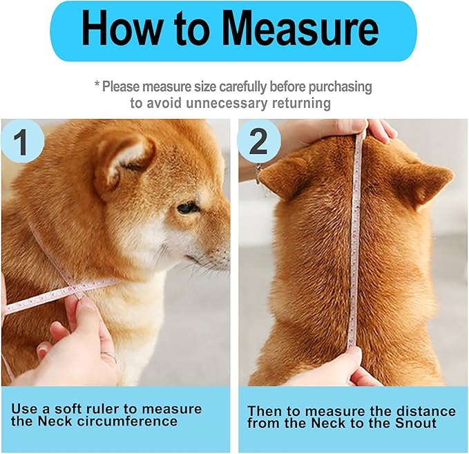 Supet Dog Cone Collar Adjustable After Surgery, Comfortable Pet Recovery Collar &amp; Cone for Large Medium Small Dogs, Elizabethan Dog Neck Collar Plastic Practical