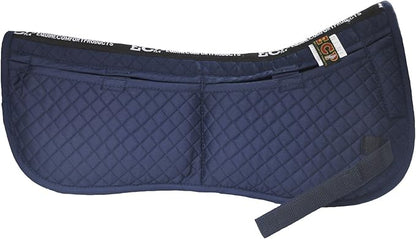 ECP Equine Comfort Products Adjustable Shock Absorbing Memory Foam Half Saddle Pad, Injury Prevention &amp; Pressure Relief, Customizable Fit, Breathable for All Riding Styles