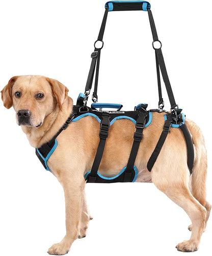Dog Lift Harness for Large Male Dogs, 2-in-1, Back Leg Support &amp; Mobility Assistance for Senior Dogs, Post-Surgery Recovery Sling(Black, Large)
