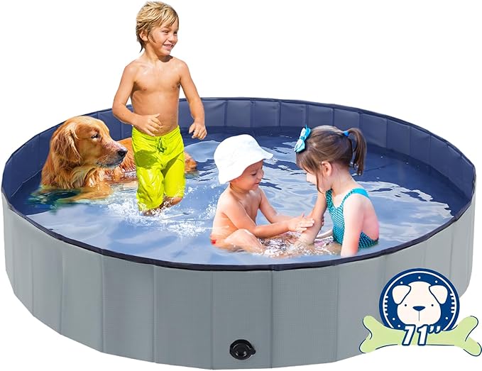 Foldable Dog Bath Swimming Pool 71&