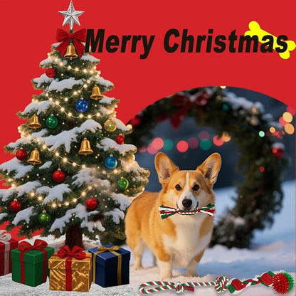 Dog Toys 15 Pack for Teeth Cleaning and Fun, Puppy Teething Chew Toys Tug Rope Squeaky Treat Balls &amp; Rubber Tous Bulk– Variety Dog Gifts Set Reduce Anxiety &amp; Save Furniture, Christmas