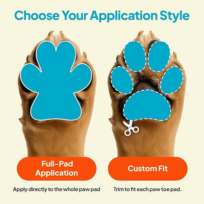 Anti-Slip Paw Grips – Non-Slip Dog Paw Traction Pads for Senior &amp; Injured Dogs, Prevents Slipping on Hardwood &amp; Tile Floors, Strong Adhesive, 24 Pcs (Sizes S-XXL)