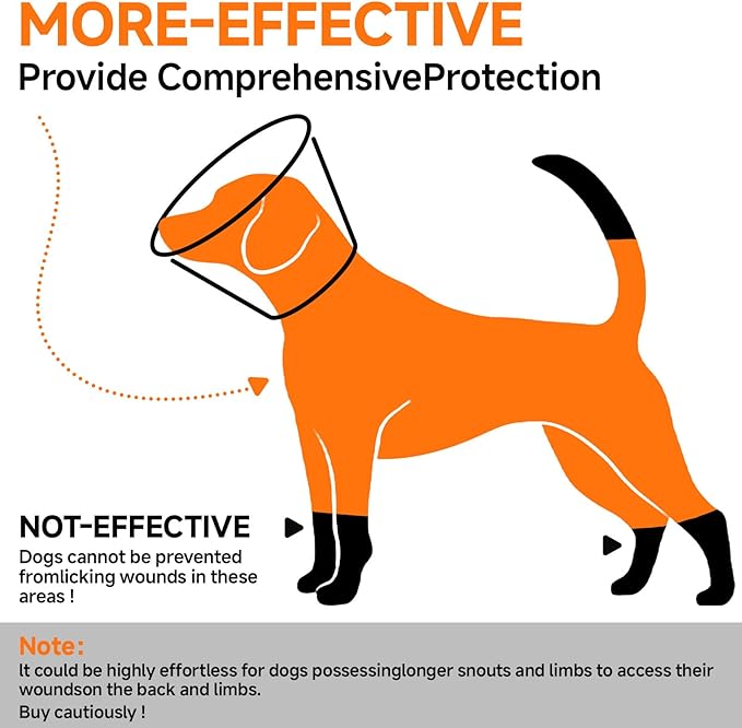 Dog Cone Collar XL, Soft Cones for Large Medium Small Dogs,Adjustable Dog Cone Alternative to Stop Licking, Comfy Elizabethan Collar for After Surgery Wound Healing &amp; Hot Spots Orange