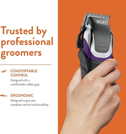Wahl Pro Animal Stable Grip - Comprehensive Equine Grooming Kit - Light Body Clipping - Trimming Face, Ears &amp; Fetlocks - Stable Grip Clipper - Easy-to-Adjust Cutting Lengths - Long Power Cord