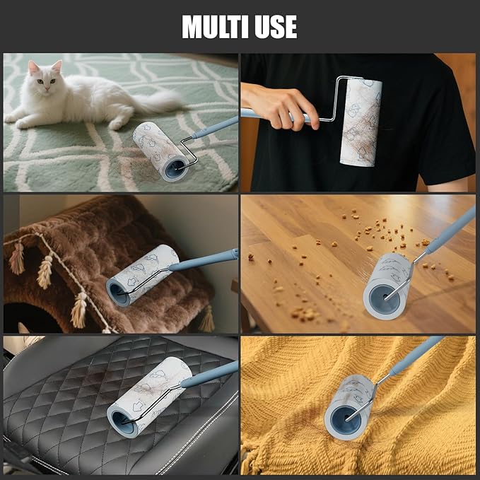 Extra Sticky Large Surface Lint Roller, 6.3&
