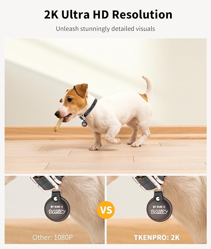 2K Pet Camera Treat Dispenser, 360°View Dog Camera with Phone App, 5G&amp;2.4G WiFi 2-Way Talk Pet Cam Indoor for Cats Remote Treat Tossing, Motion Alerts, Auto Tracking