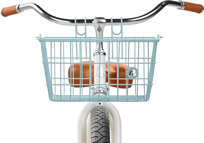 Retrospec Apollo-Lite Lift-Off Bike Basket - Detachable Steel Handlebar Basket with Carrying Handle for Commuting, Shopping &amp; Beach Trips - 14.5in x 9.5in Weather-Resistant Biking Gear