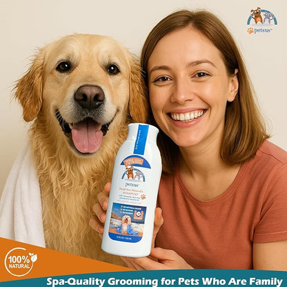 Hypoallergenic Dog &amp; Cat Shampoo and Conditioner – All-Natural Itchy Skin Relief for Allergies | Puppy Safe | Soothing with Tea Tree Oil, Aloe Vera, and Oatmeal for Sensitive Skin