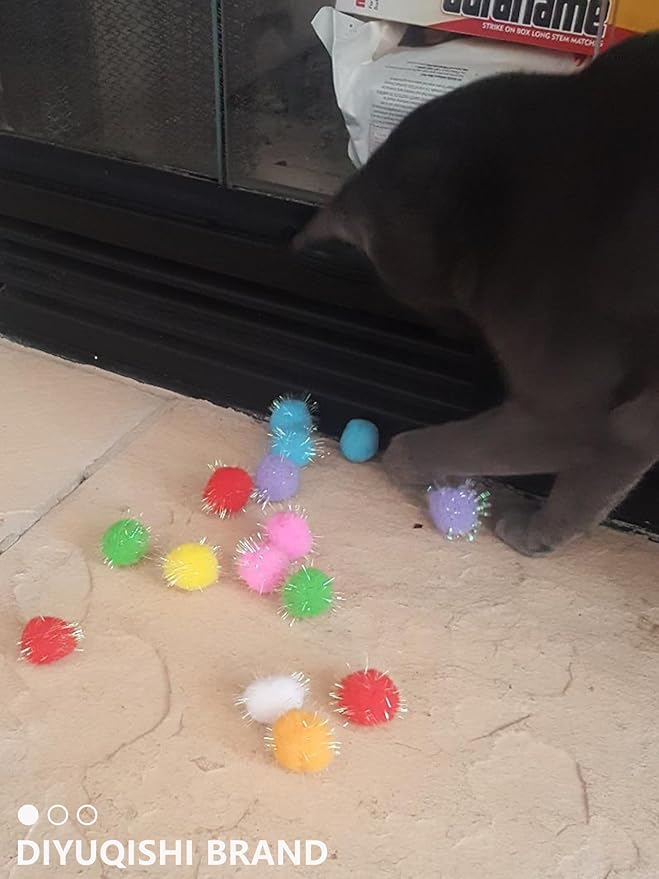 50-Pack Soft Cat Toy Balls – Fun Playtime &amp; Exercise for All Cats (1.5 inch, Cat Toys Mega Set)